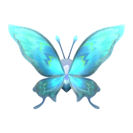 Flutternym, back view