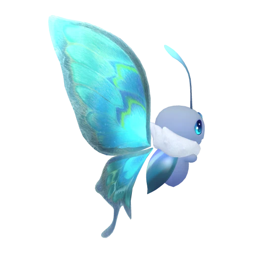 Flutternym, side view
