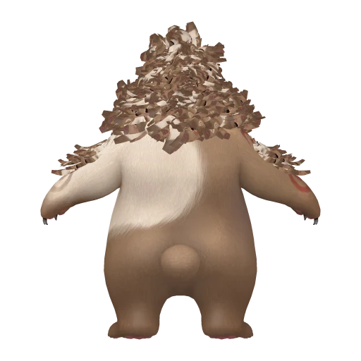 Grizbo, back view