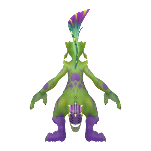 Pomawk, back view