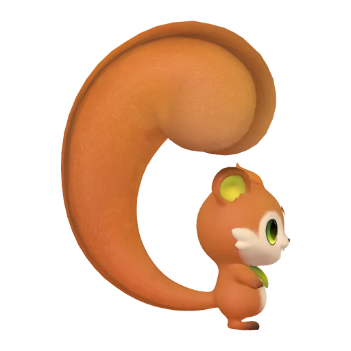Squarrel, side view